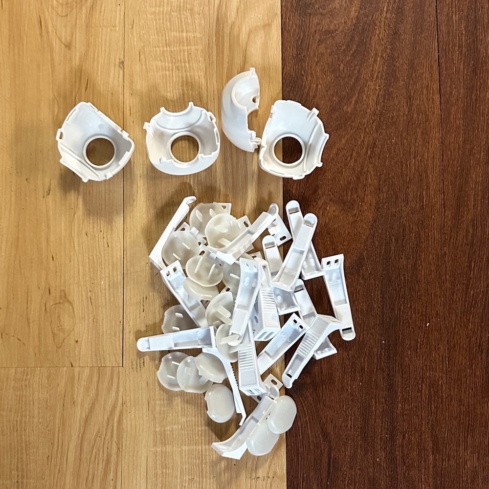 White Plastic baby proof home essentials